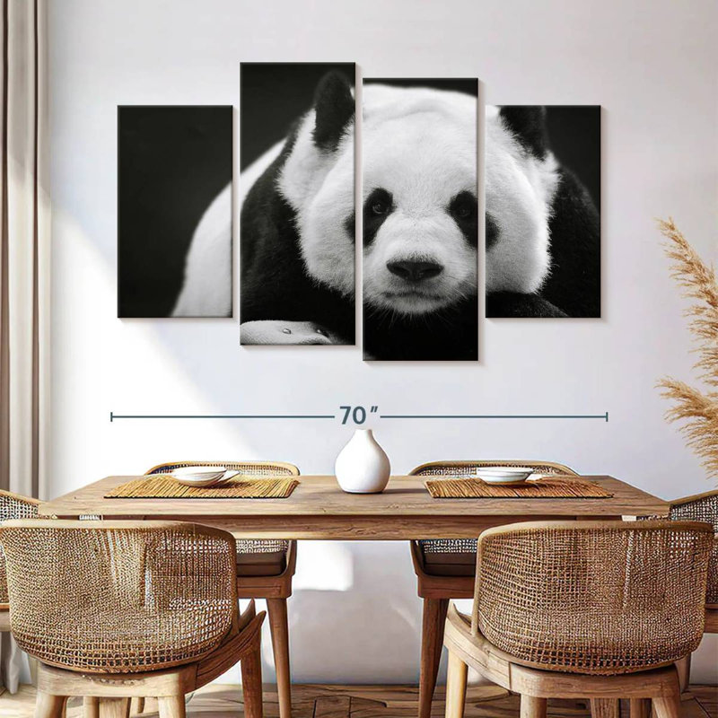 Brampt Serious Panda, 42" H x 68" W