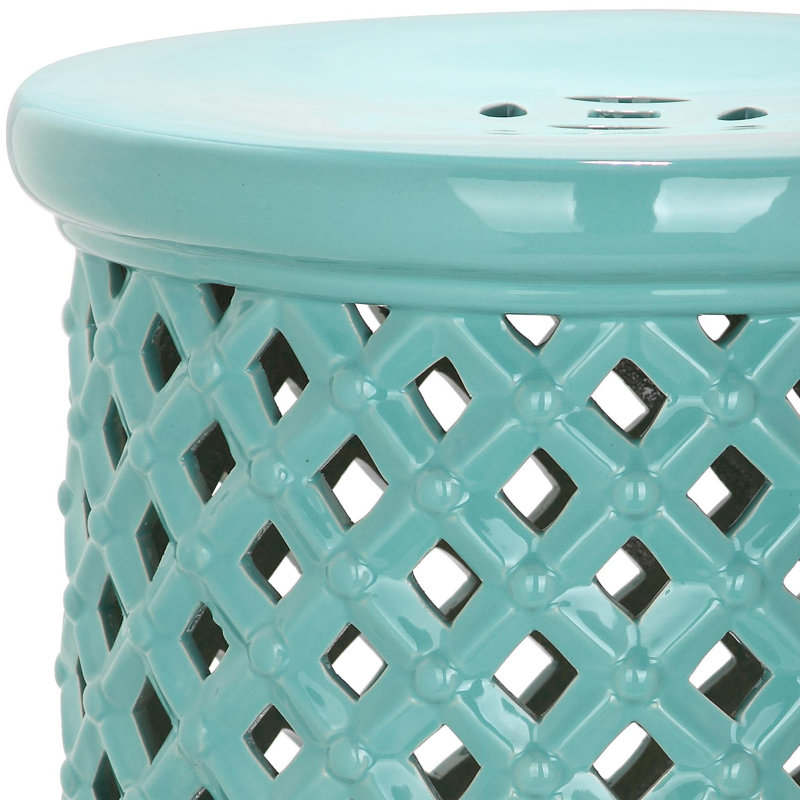 Tabouret de jardin Antigonos, Bleu clair