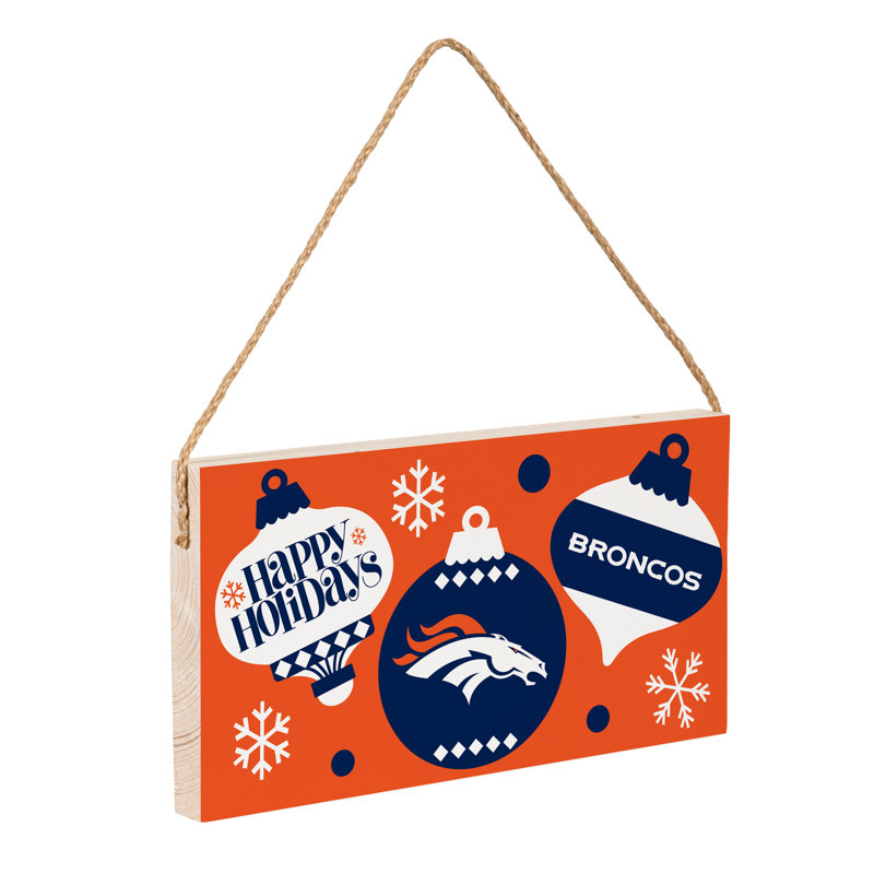 Plaque murale Denver Broncos 6 x 11