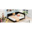 Lit de jour double, style Mid-Century moderne, structure en bois, accoudoirs et lit de jour, taille classique avec-1916207394-1916207395