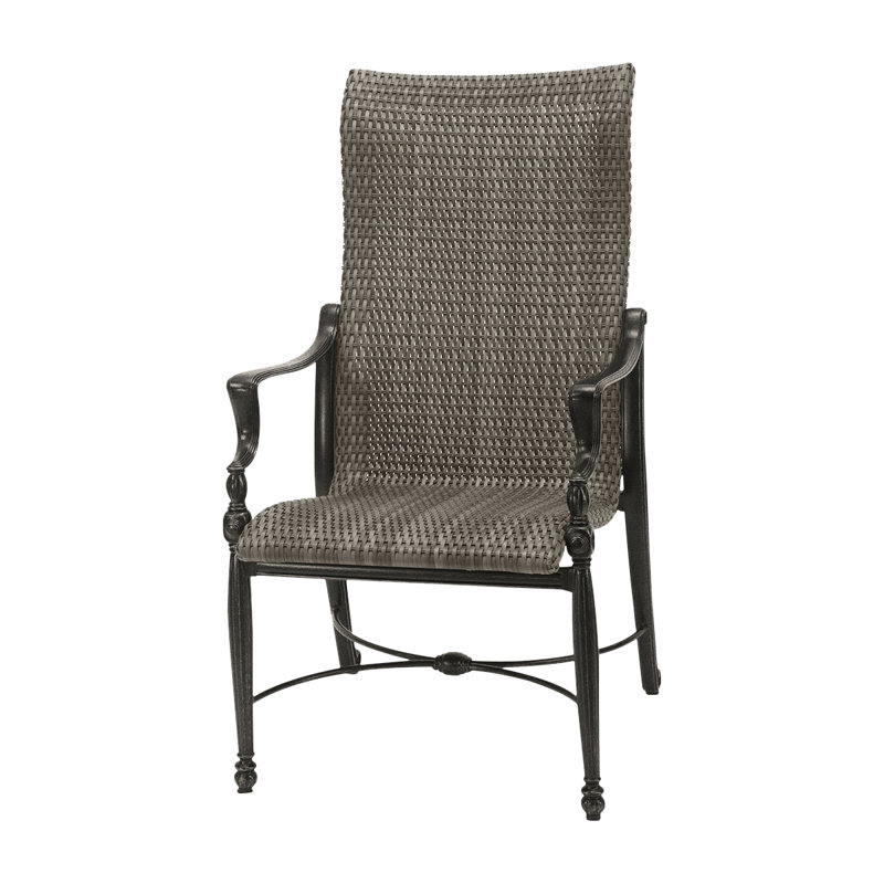 Bel Air Woven High Back Dining Chair, Shade, Ash Wicker