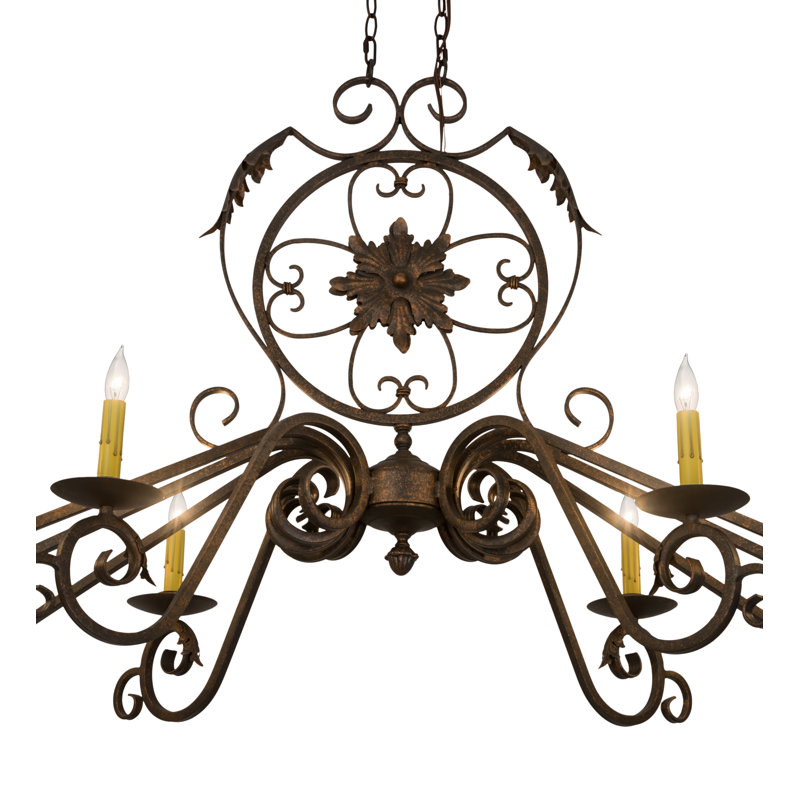 10 - Light Dimmable Geometric Chandelier