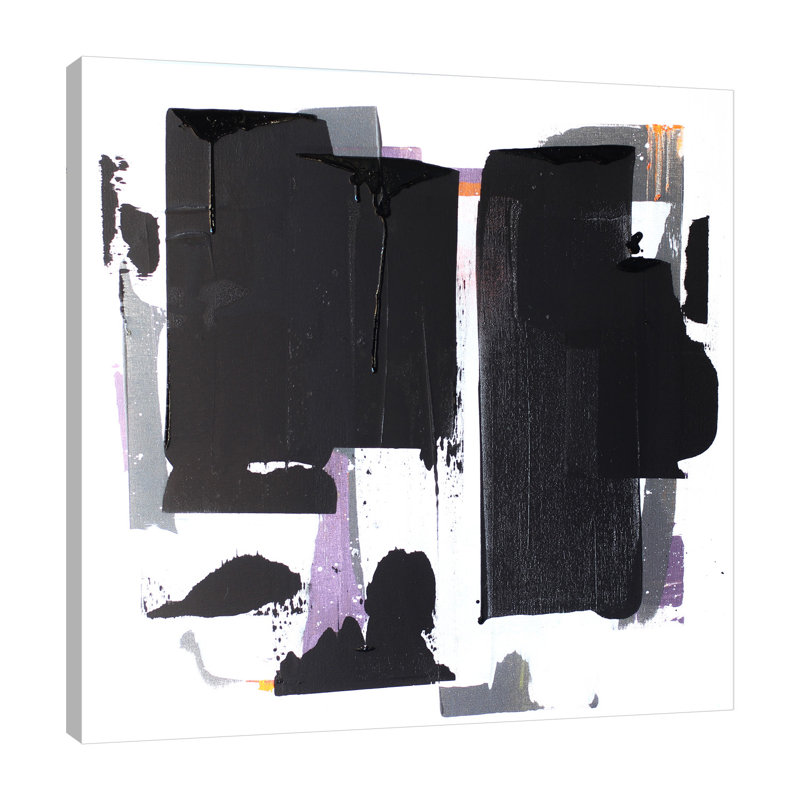 Mid-Century Midnight by Kent Youngstrom - Wrapped Canvas Painting, 30cm H x 30cm W