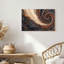 Art mural sur toile tourbillonnant de pierres rouillées et grises-133555132