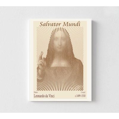 «Salvator Mundi», œuvre d'art de la Renaissance par Leonardo Da Vinci | Art mural encadré