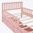 Twin Wood Platform Bed with Guardrails on Both Sides and Two Storage Drawers-59393765