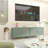39.37 Wide Green Storage Cabinet,metal Tv Stand With Storage,green Locker Storage Cabinet For Bedroom,living Room