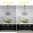 20" 5-Light Dimmable Durm Chandelier with Adjustable Height-1278635718