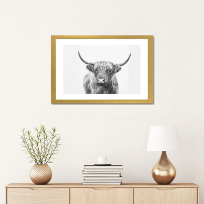 «Highland Bull» par Sissi & Seb - impression d'art graphique