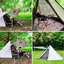 Tente tipi pyramidale portative double paroi pour 1 à 2 personnes, sans mât central.