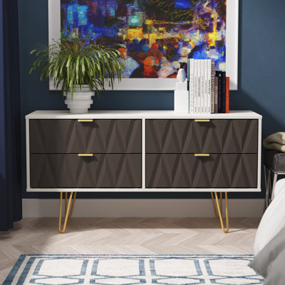 Baturhan 115cm W 4 - Drawer Chest of Drawers