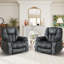Fauteuil manuel surdimensionné chauffant de 41,34 po Foyil-88113682