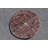 Handwoven Turkish Oushak Round Wool Rug with an Authentic Oriental Design for a Vintage Look in Small Spaces