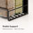 Magnetic Black Spice Rack with Shelves