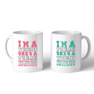 Together We're Freaking Weird Mug Set