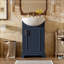 Meuble-lavabo de salle de bain avec lavabo et porte à fermeture douce-459072781