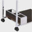 Chariot de service Lisses chrome