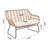 4-Piece Conversation Set In Tan And Cream-1786549696