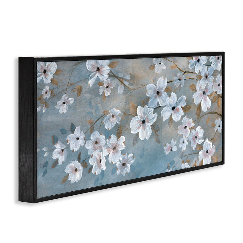  Art traditionnel de giclée encadrée gris traditionnel par Nan, H 10 po x l 24 po, Giclée encadrée noir minuit