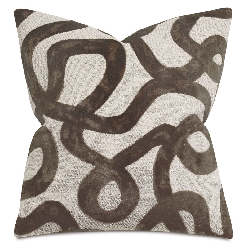 Doodle Abstract Throw Pillow, Square