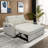 53.2'' Small Loveseat Pull-Out Sofa Bed - Adjustable Backrest-34823146