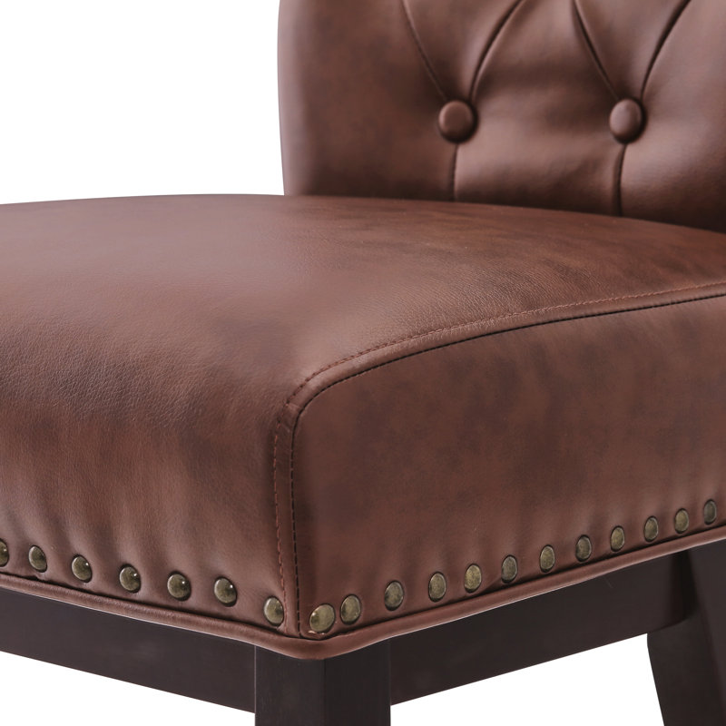 Tabouret de comptoir pivotant 25,8 po Aquetzalli, Brun, 4