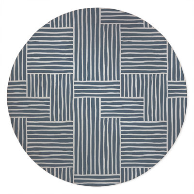 Grid Puz Non-Slip Outdoor Rug