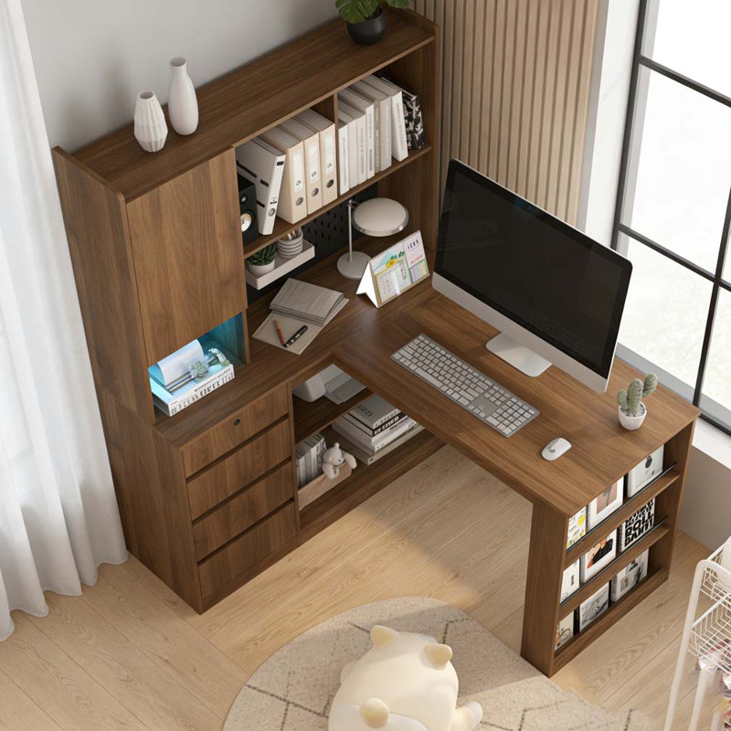 Bureau en L, Bois - 3