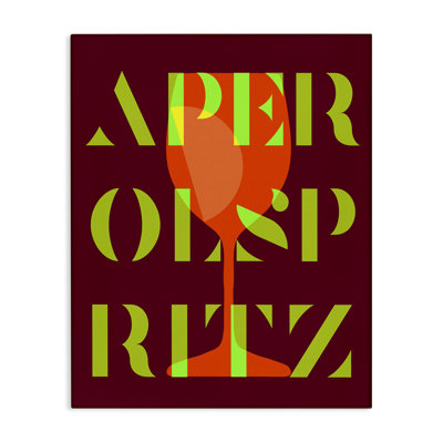 Modern Aperol Spritz Canvas Wall Art by Daphne Polselli bp-844_CN