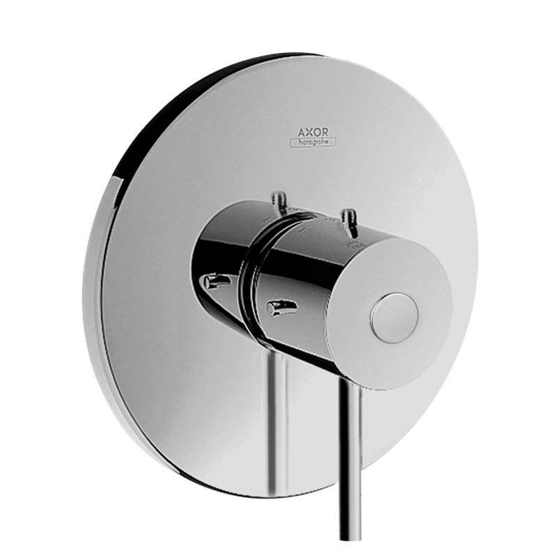 Starck Pressure Balance Faucet Trim with Lever Handle, Chrome