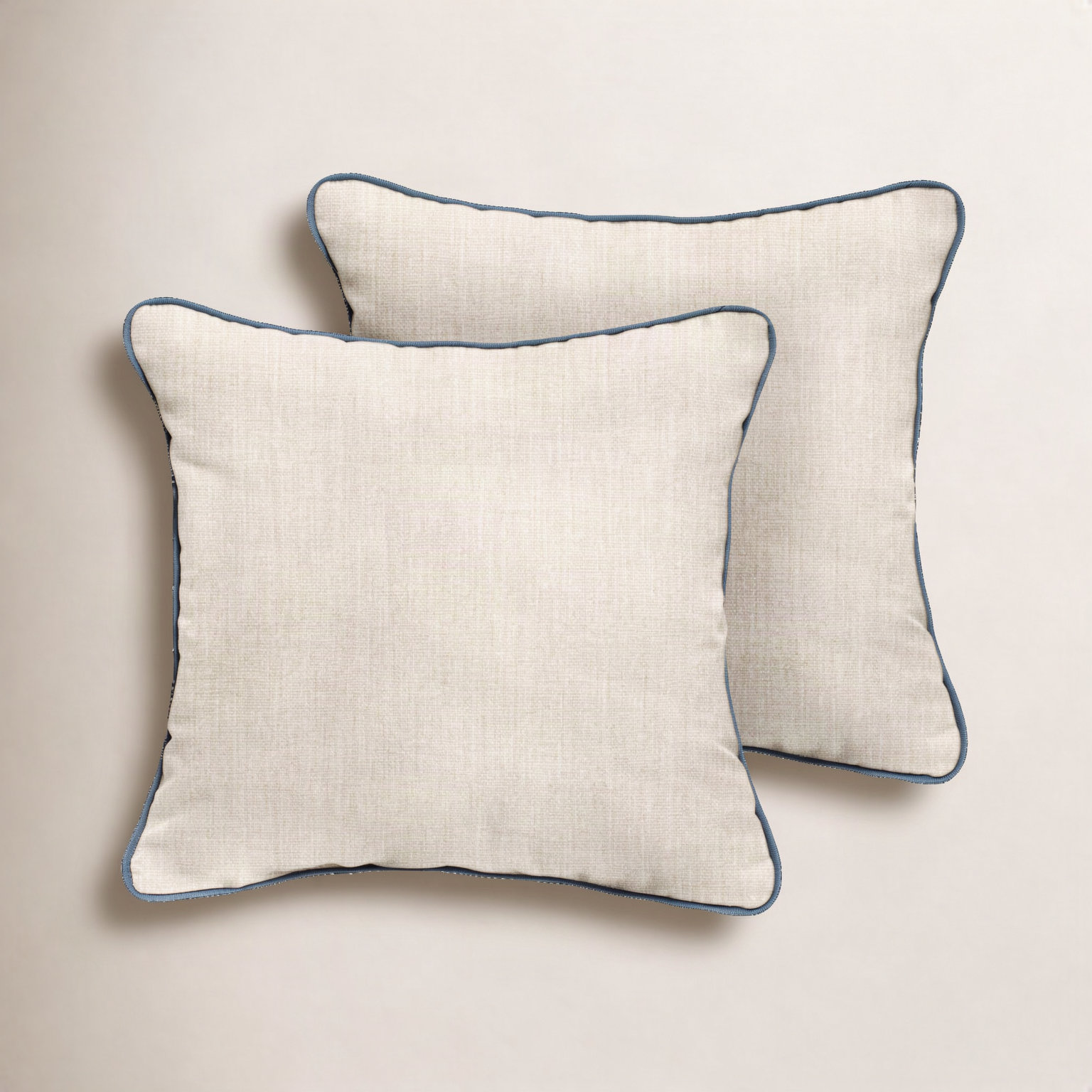 Jaclyn Sunbrella® Throw Pillow, 20" x 20", Blue/Pumice