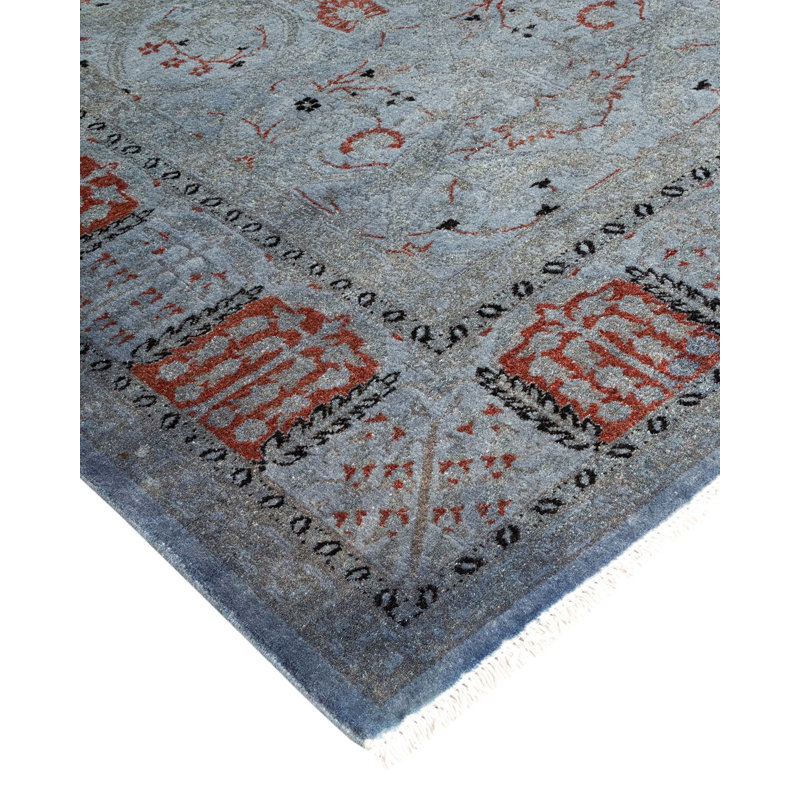 Tapis noué à la main Weirsky - unique en son genre - gris Weirsky
