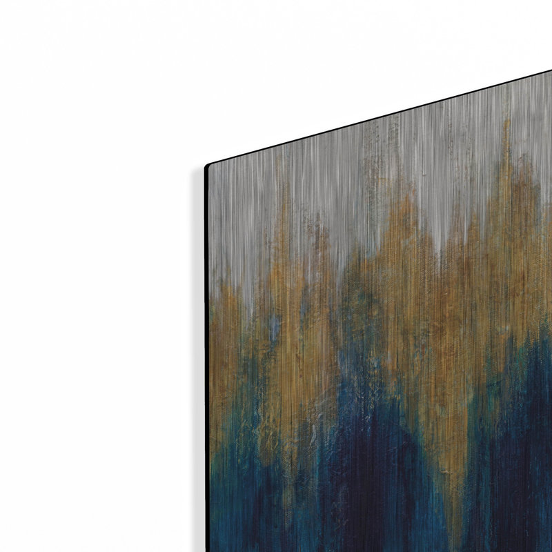 Ivy Bronx «Glimmer 4» par Julia Purinton, art mural en métal, H 16 po x l 12 po