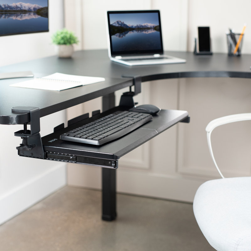 Plateau à clavier sous-bureau pour bureau d'angle VIVO