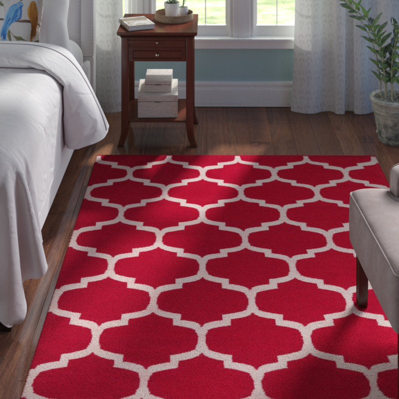 Bethy Cotton Geometric Indoor Rug, Rectangle 4' x 6'