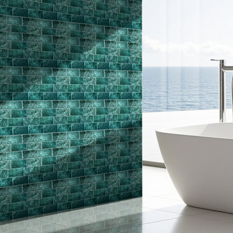 Wallpaper Tile, 29.4cm L x 21.4cm W, Light Green