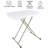 Folding Table - Lightweight Portable Folding Desk - Small Plastic Table for TV Tray, Playing Cards, and Craft Room by Everyday Home (White)