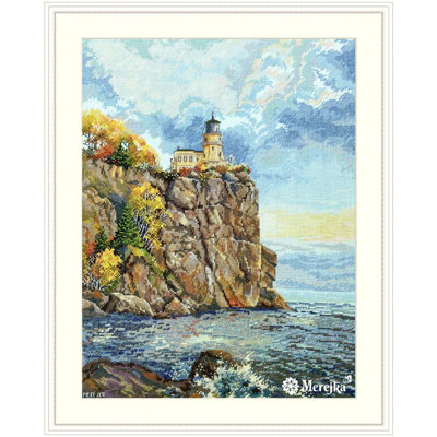 Trousse de point de croix comptée « Phare de Split Rock » de Merejka K-231