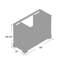 Audrey 47.13 in. W Single Bathroom Vanity Base