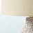 Carlson Table Lamp in Beige Resin and Linen Shade, 16.11'' H X 9.22'' W X 9.22'' D