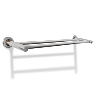 Porte-serviettes en acier inoxydable 2 tubes