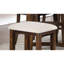 De 2 tabourets rustiques, bois massif, coussin en tissu beige, tabourets de comptoir 2 pièces, design, coussin pour