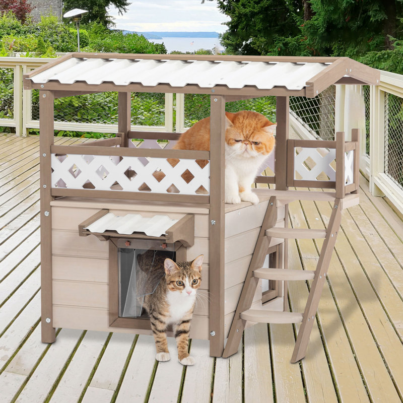 Solid Wood Elevated Pet Bed