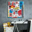 Toile épique Graffiti «Travelling London» par Farida Zaman, 26 po x 26 po-232084260
