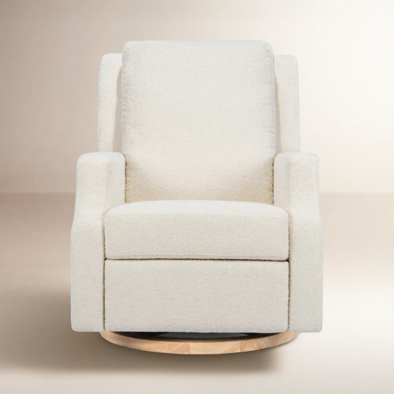 Crewe Recliner and Swivel Glider, Ivory Boucle