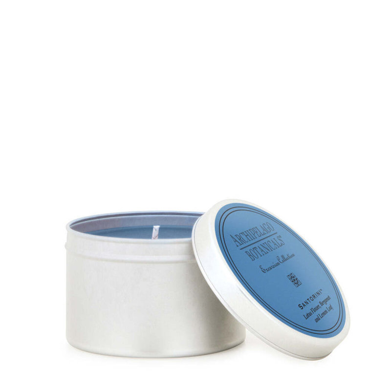 Santorini Travel Tin Candle