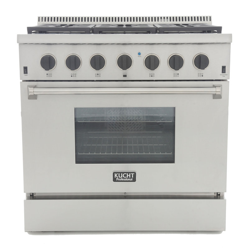 Kucht 36'' W Range, Classic Silver, Natural Gas