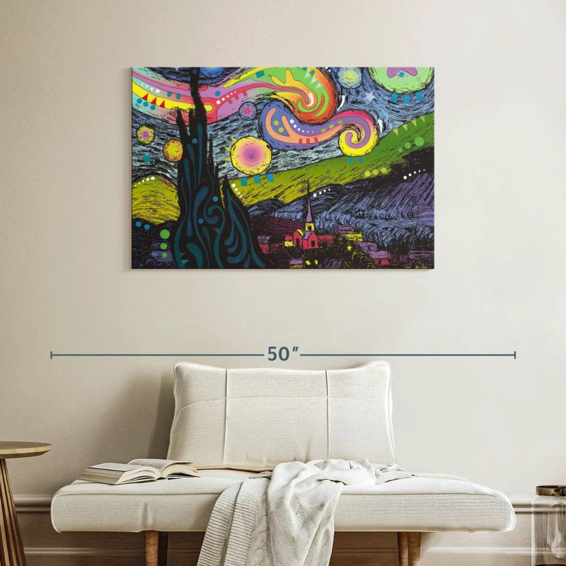 Alvord Starry Night II, H 26 po x l 39 po