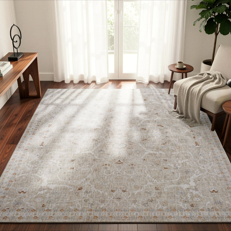 Tapis rétro Elysian, Crème, Rectangle 9'11" x 13'2"