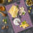Ambesonne Abstract Cutting Board Large Size Heart and Flowers Petals Pale Pink and Magenta